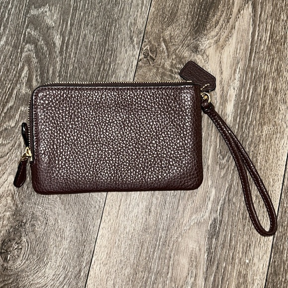 Coach double zipper wristlet wallet - Picture 2 of 8